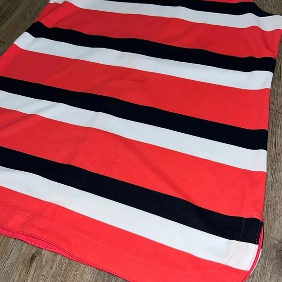 Ann Taylor • Striped Zipper Back Tank Blouse - Picture 3 of 9